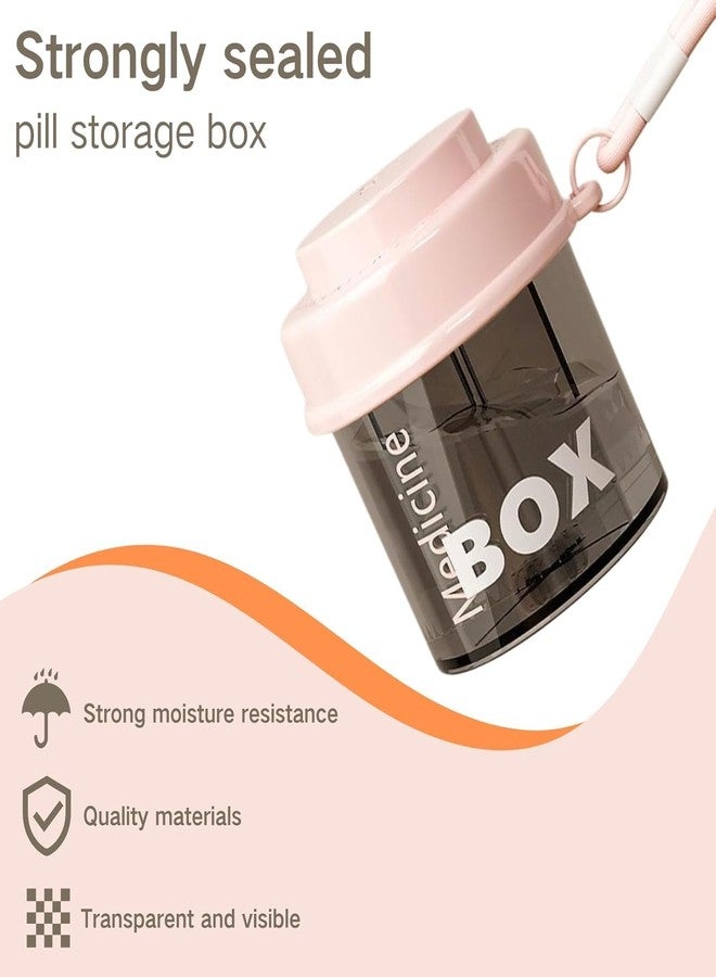 MVM Enterprise Travel Pill Organizer 4 Compartment, Portable Pill Box for Daily Medication, Small Pill Case for Storing Pills, Supplements, and Vitamins, Perfect for Travel and Home Use - Image 2